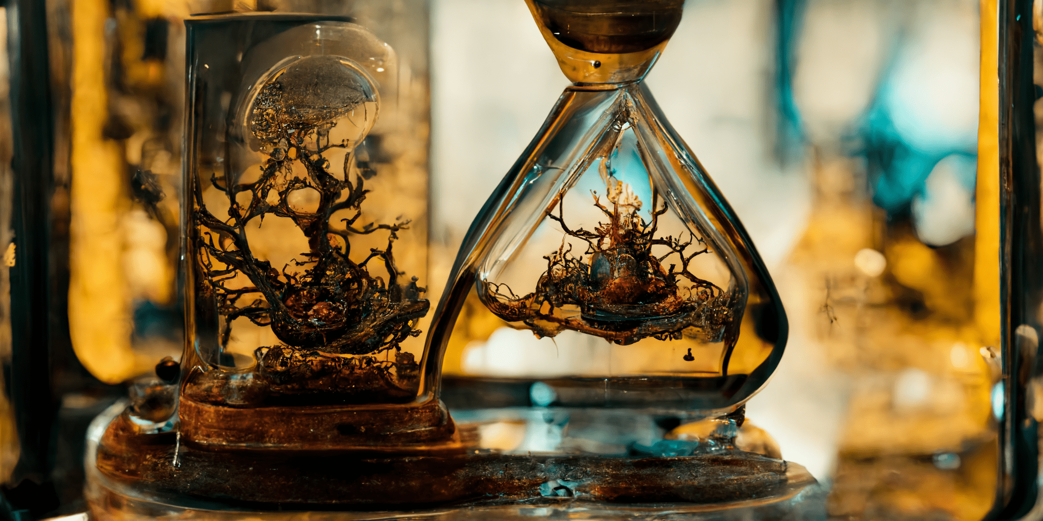In an hourglass I cannot turn upside down – ships in bottles
