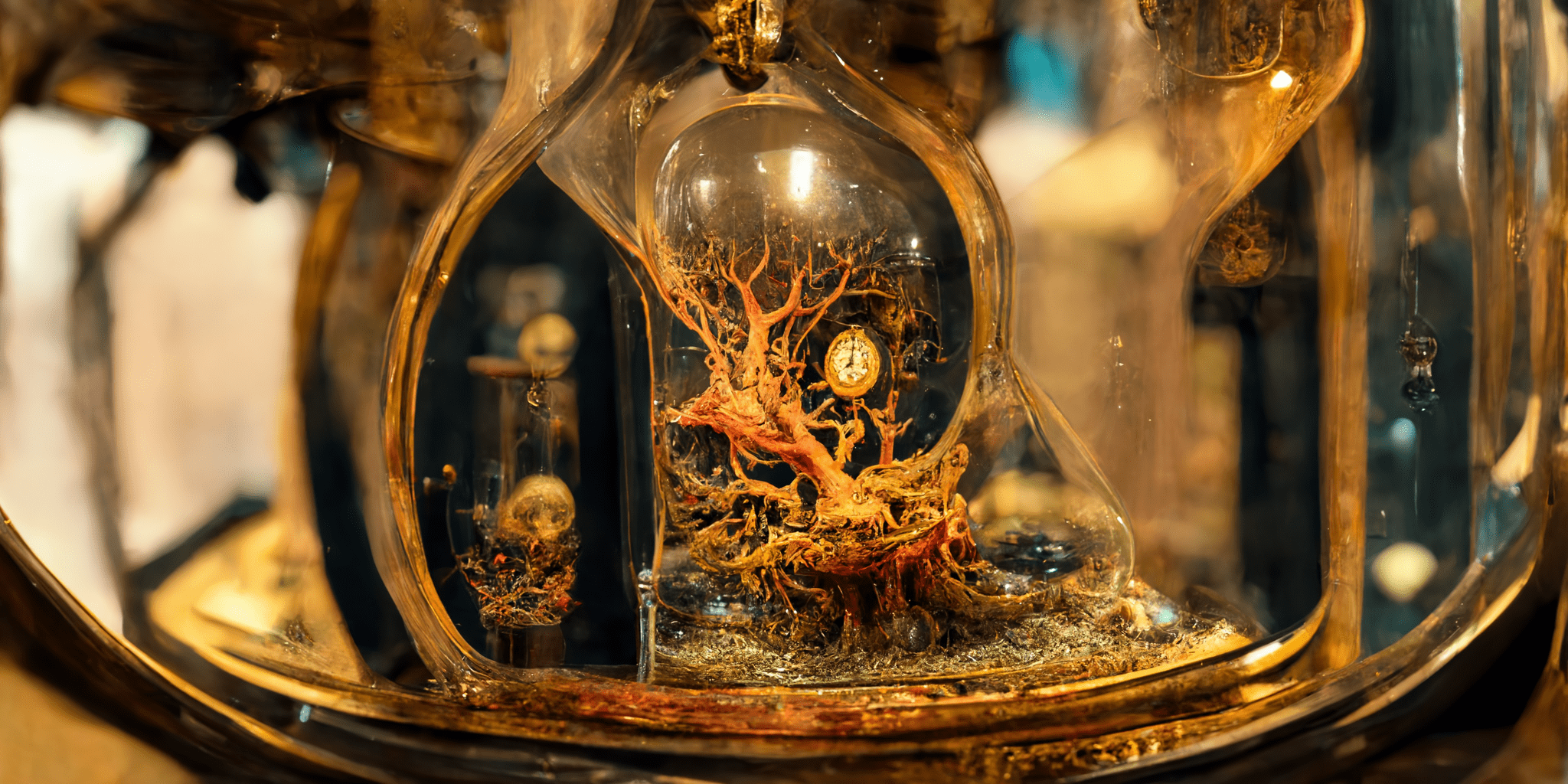 In an hourglass I cannot turn upside down – time for trees