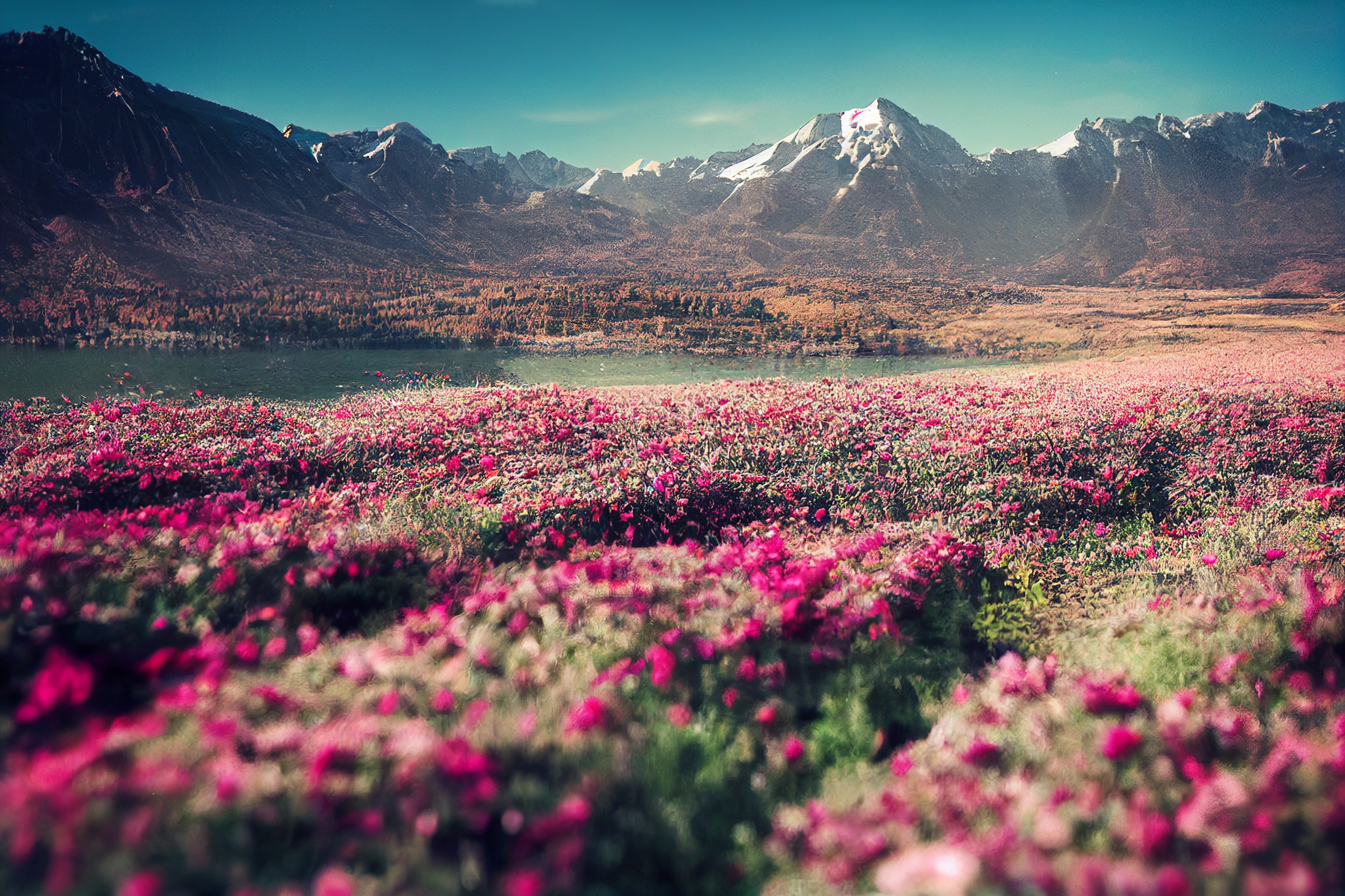 Way back a year ago – Bloomcore flowerfield in the mountains