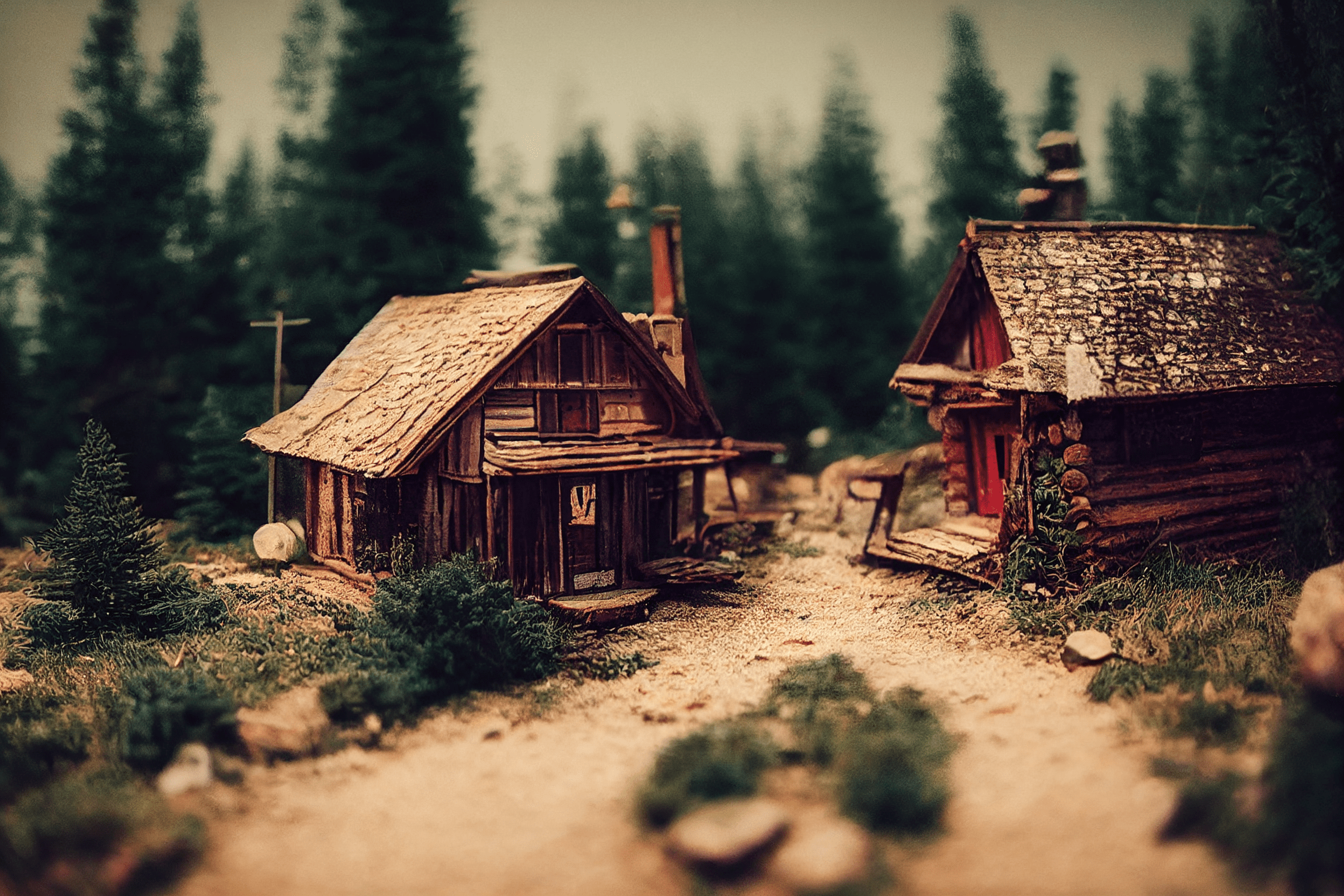 Way back a year ago – Cabincore miniature cabins