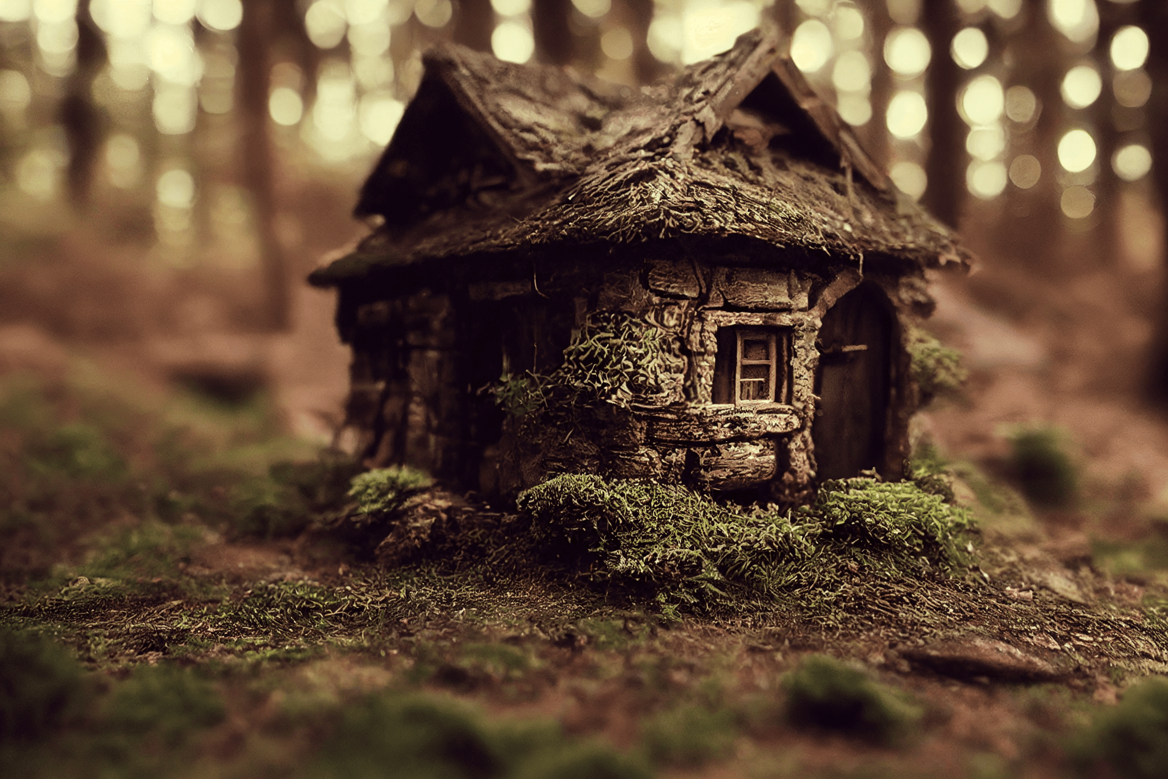 Way back a year ago – Cabincore miniature cabin of a witch