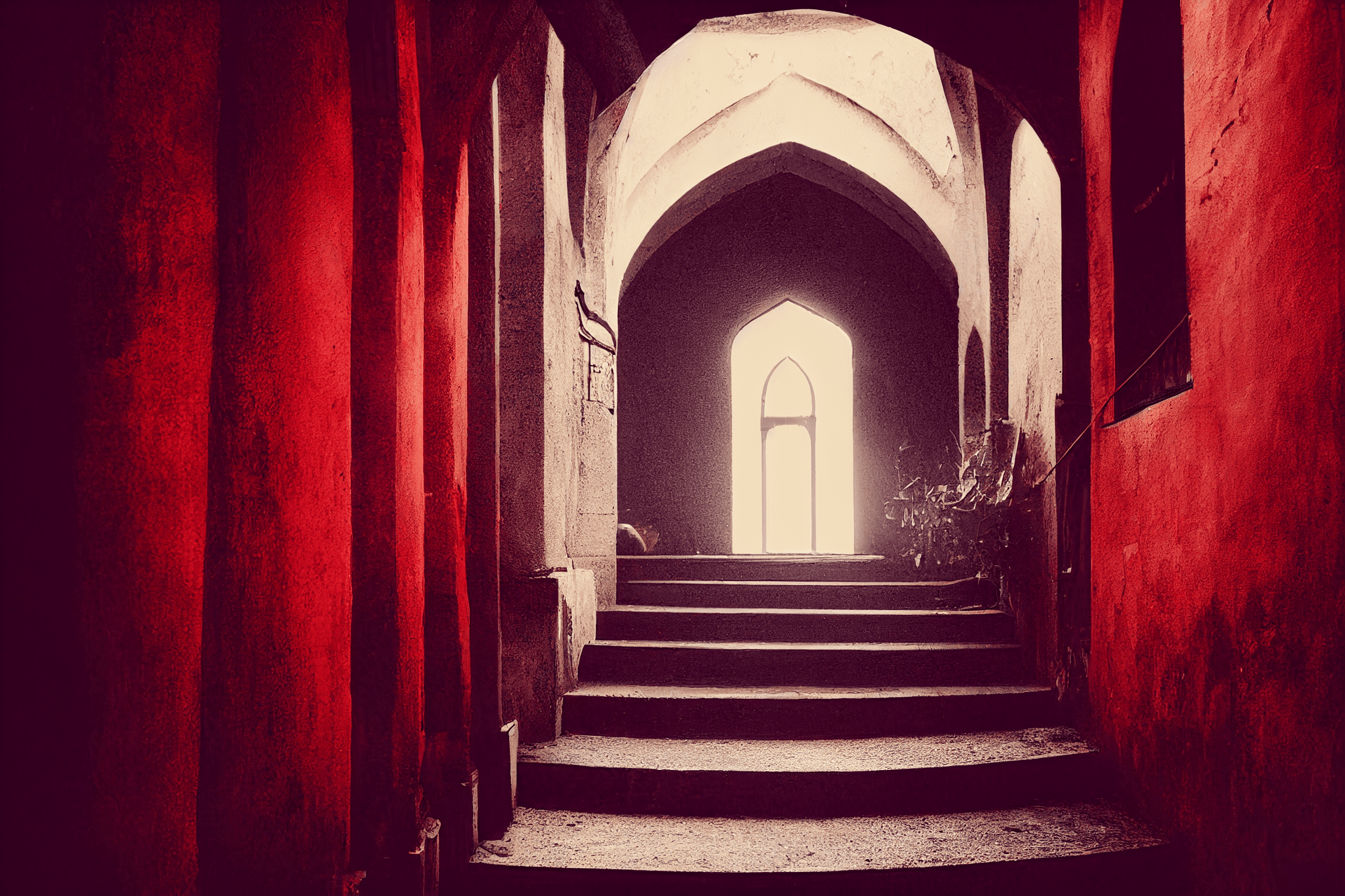 In a place I loved – red stairs