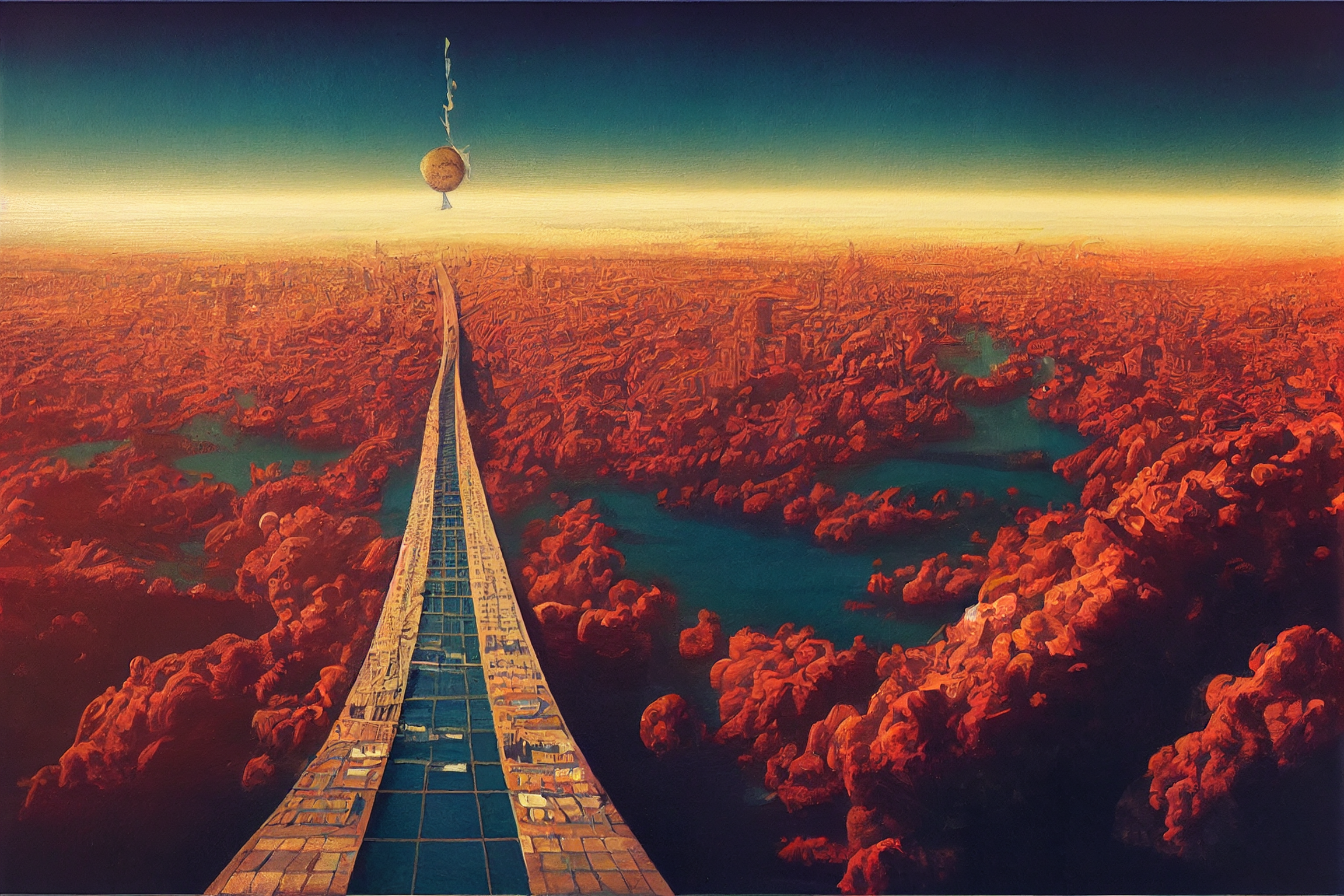 But I’ma choose what’s right and take what comes and goes – Surreal tiled road