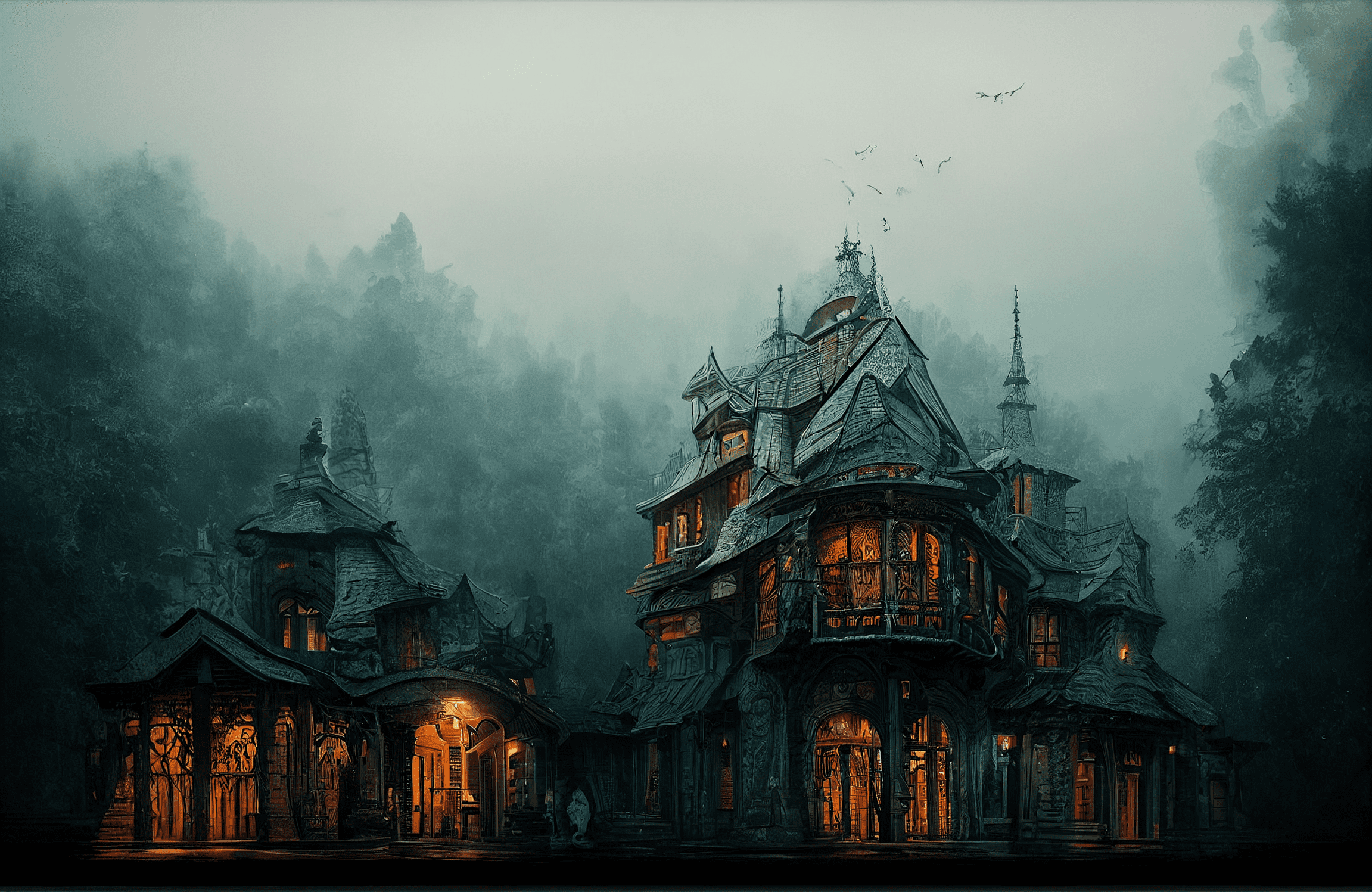 I strive just to say I’m alright – Aquapunk gloomy gothic mansion