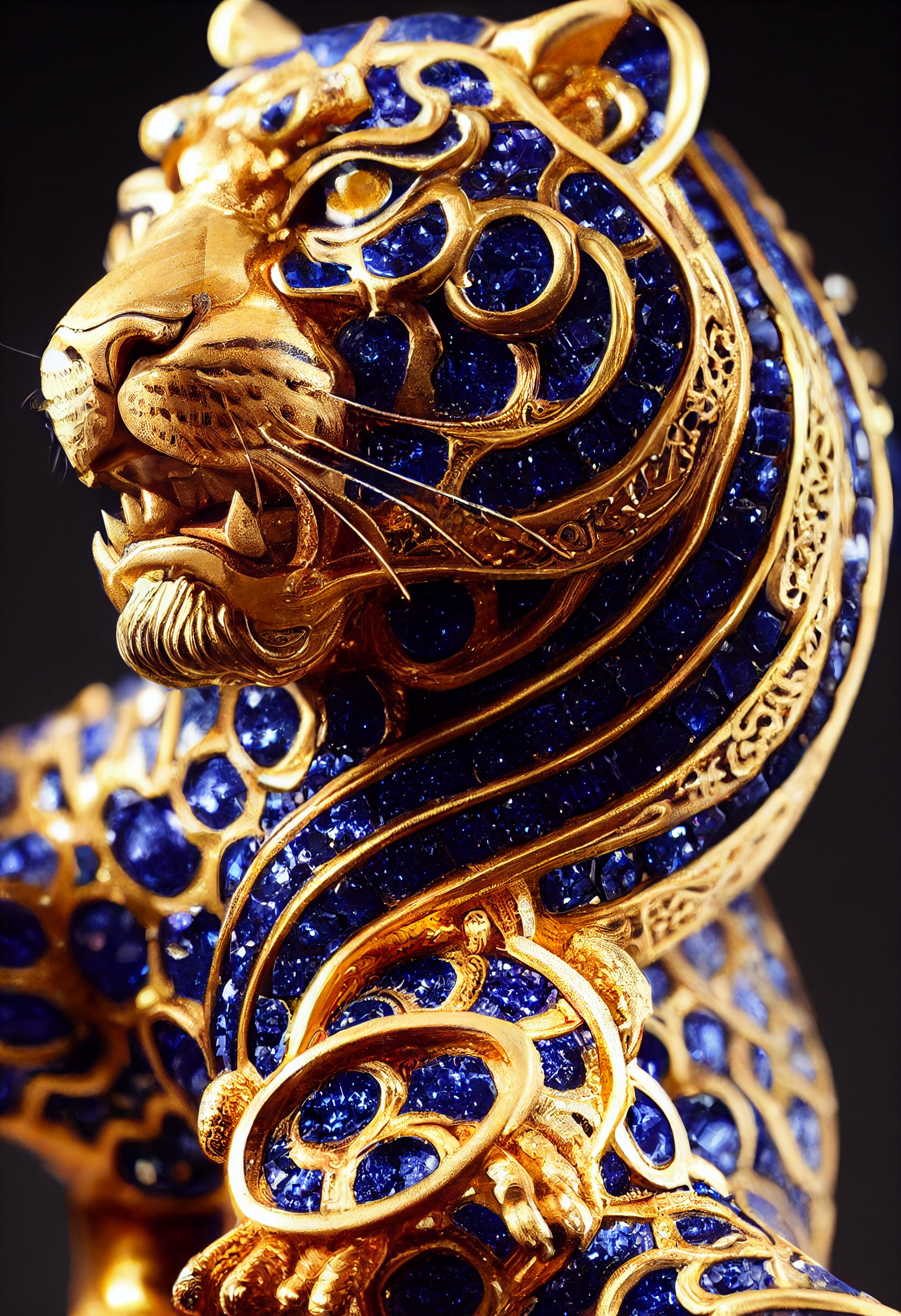 Chinese Astrology Tiger Sapphire 2