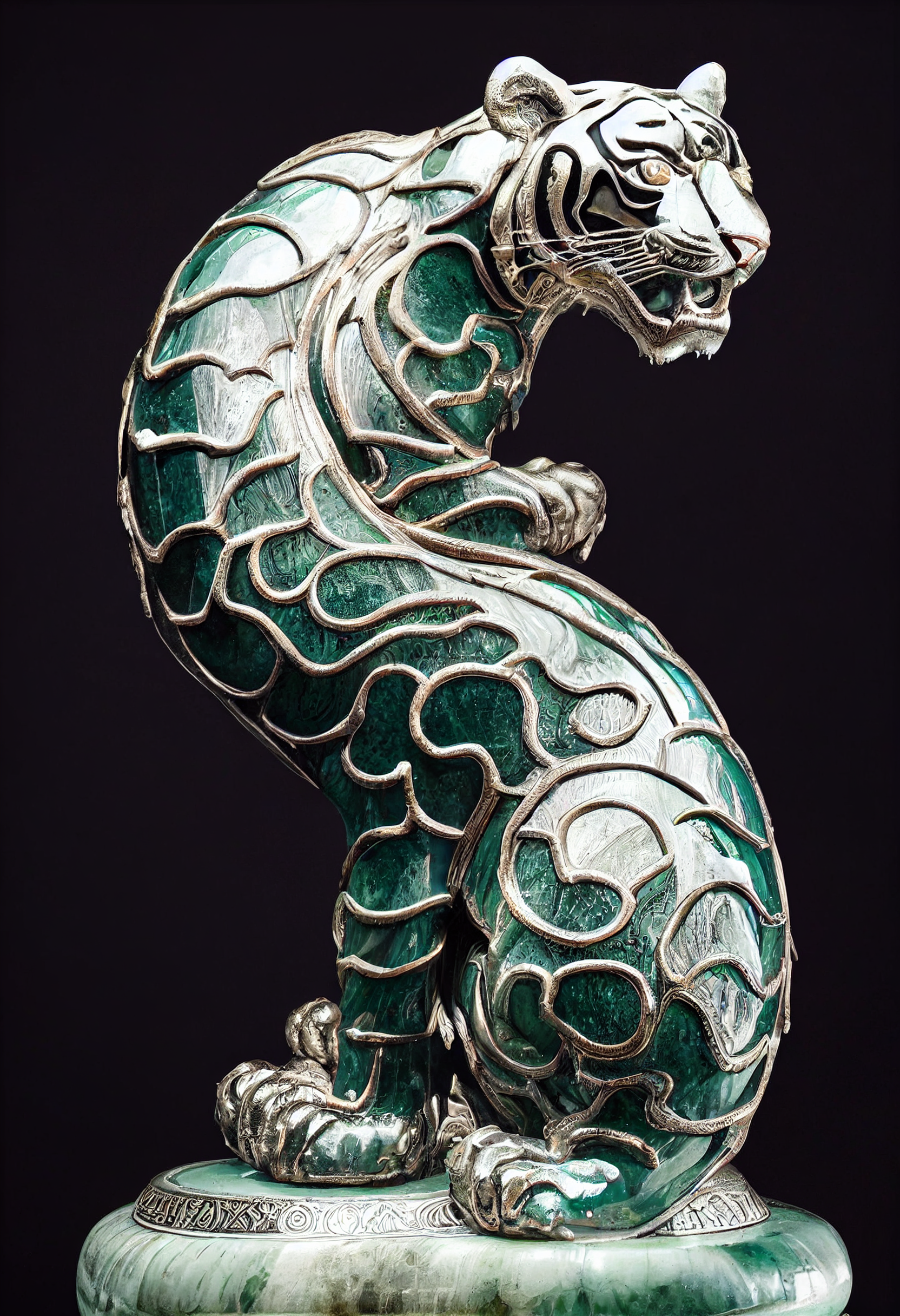 Chinese Astrology Tiger Jade 3