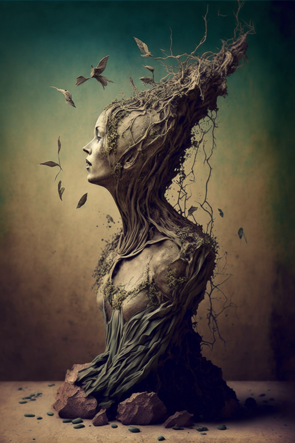 Statue in the style of Brooke Shaden 1