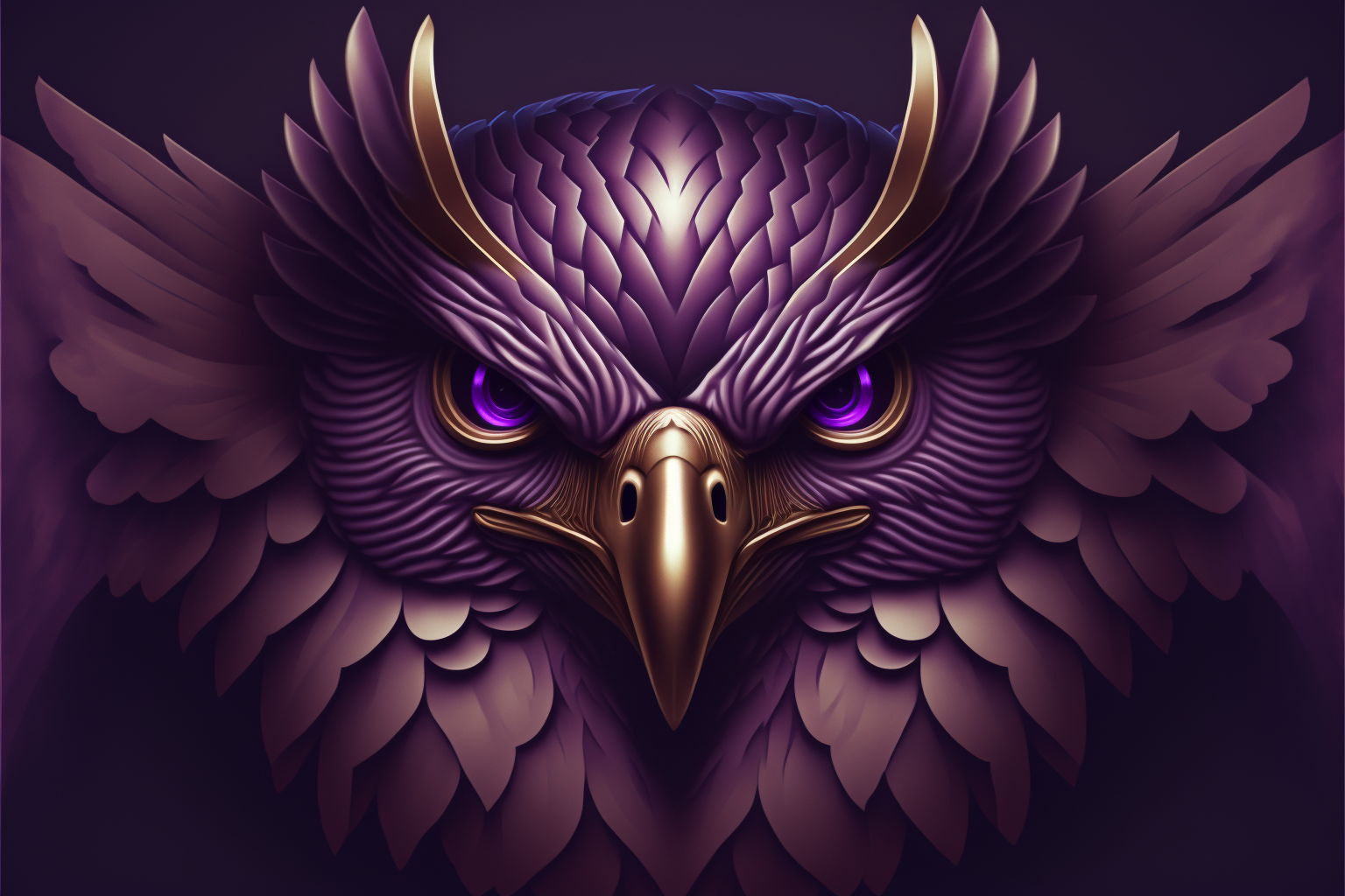 Very purple owl logo