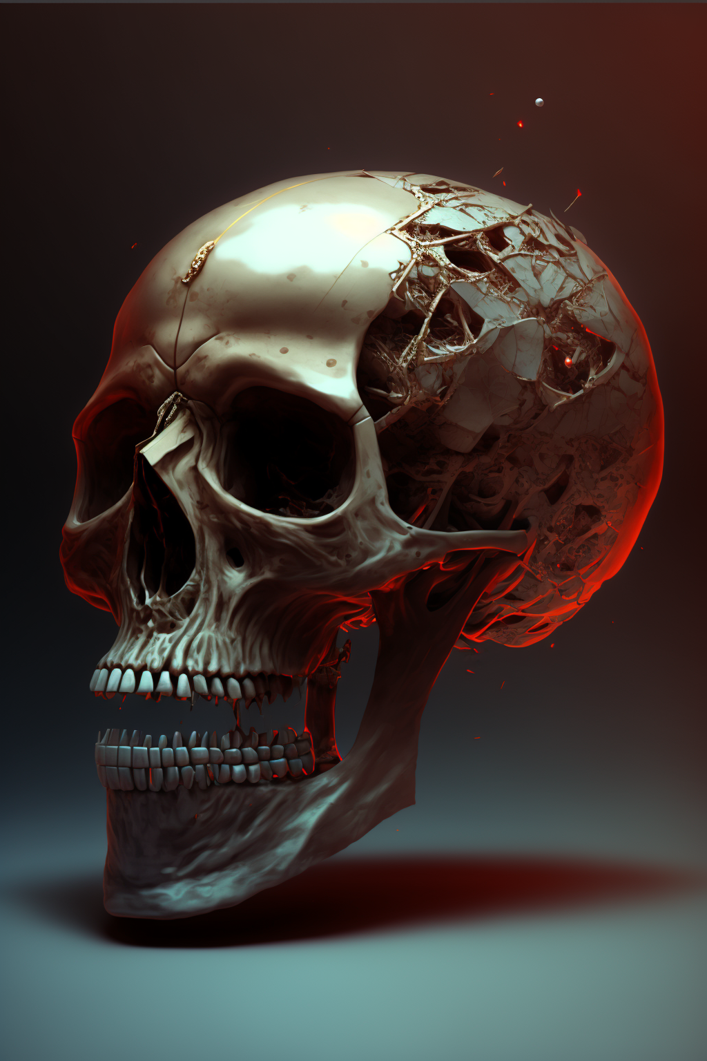Glowy skull