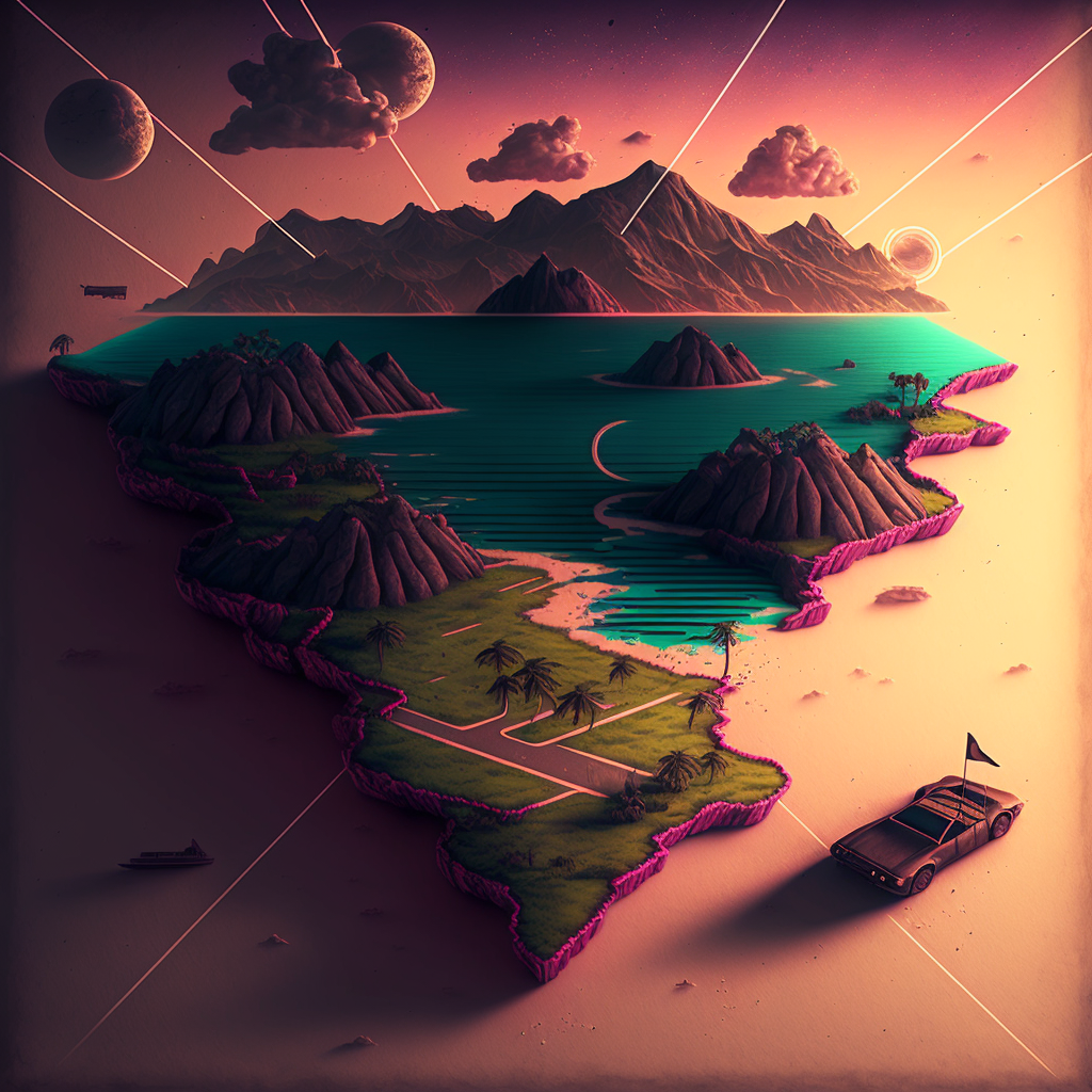 Synthwave map 2