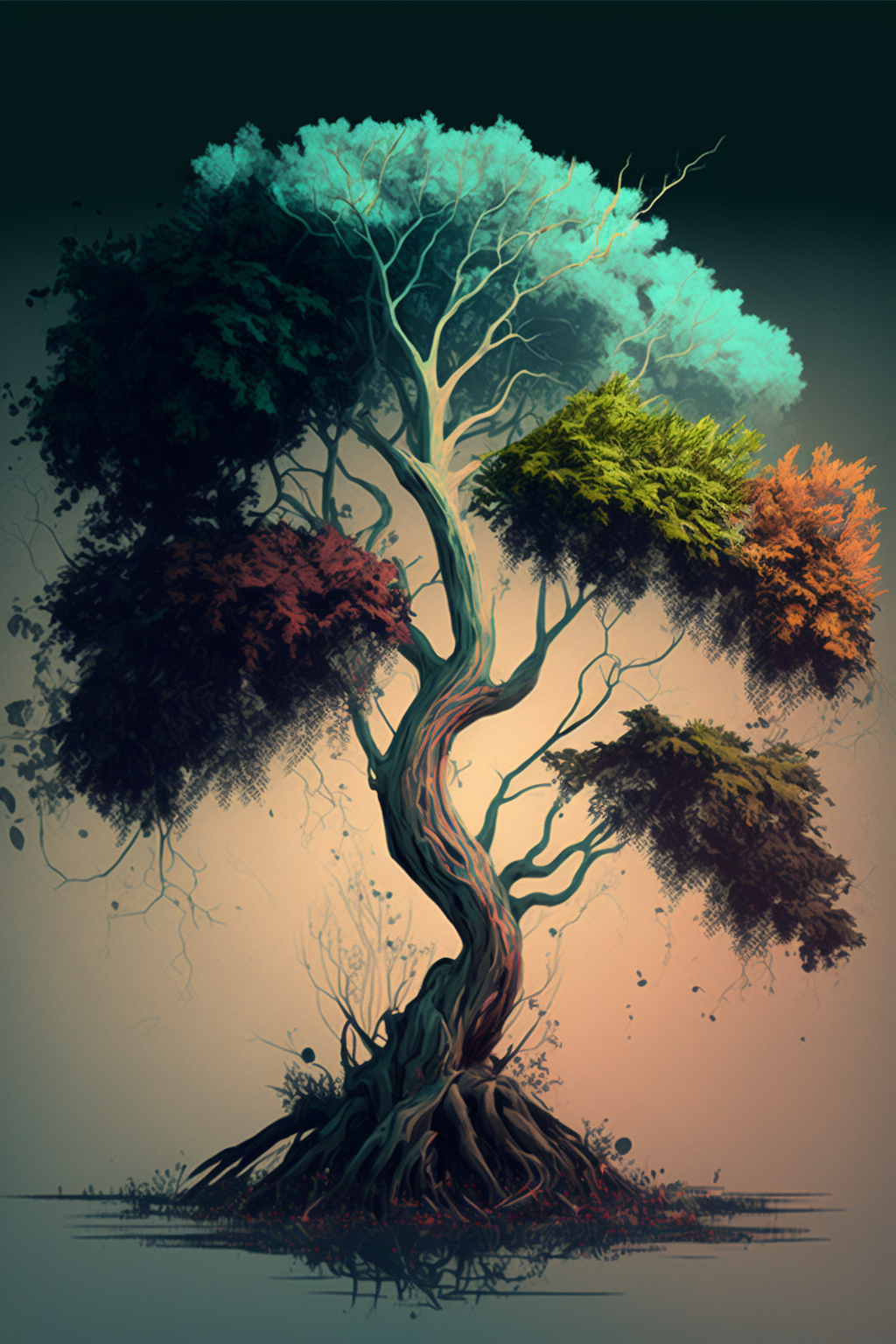 Midjourney v4.3 Tree