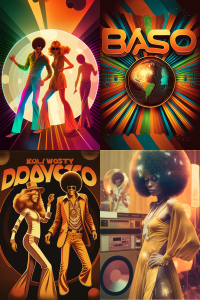 '70s Disco --seed 777 --ar 2:3