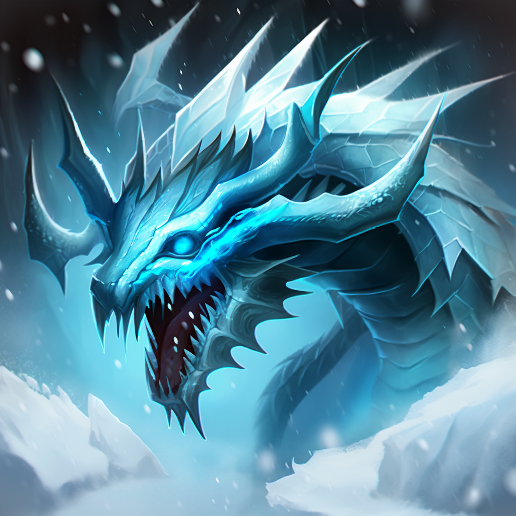 Nijijourney icy dragon 