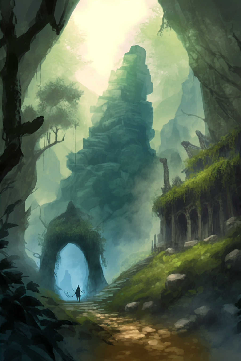 Mysterious canyon path