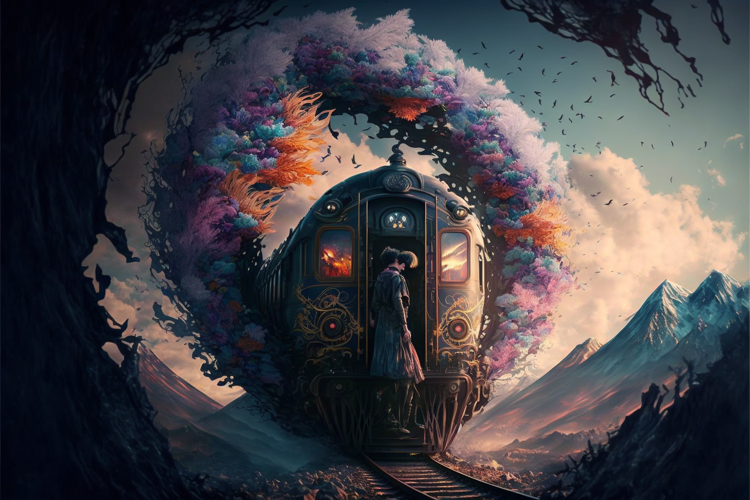 Journey on a train