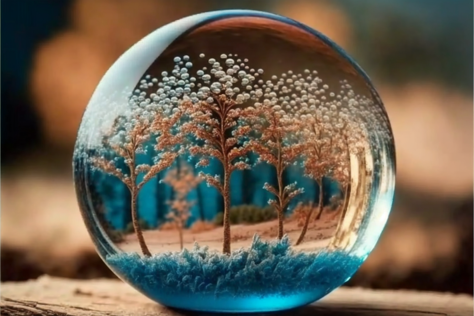 Trees in a sphere 