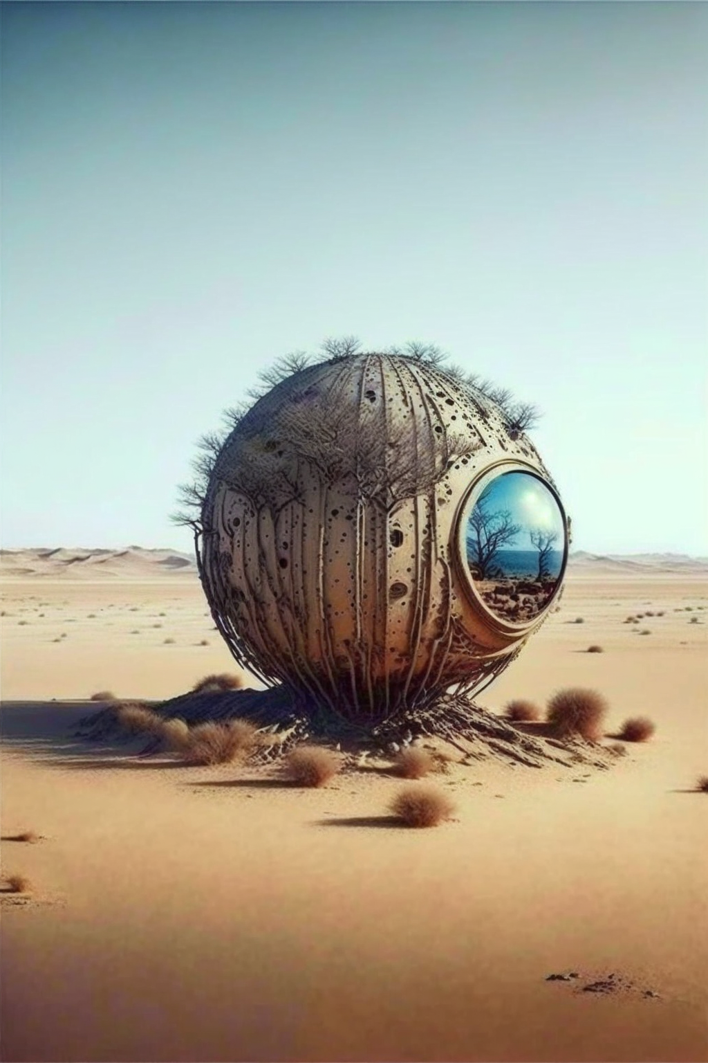 Cursed sphere desert house