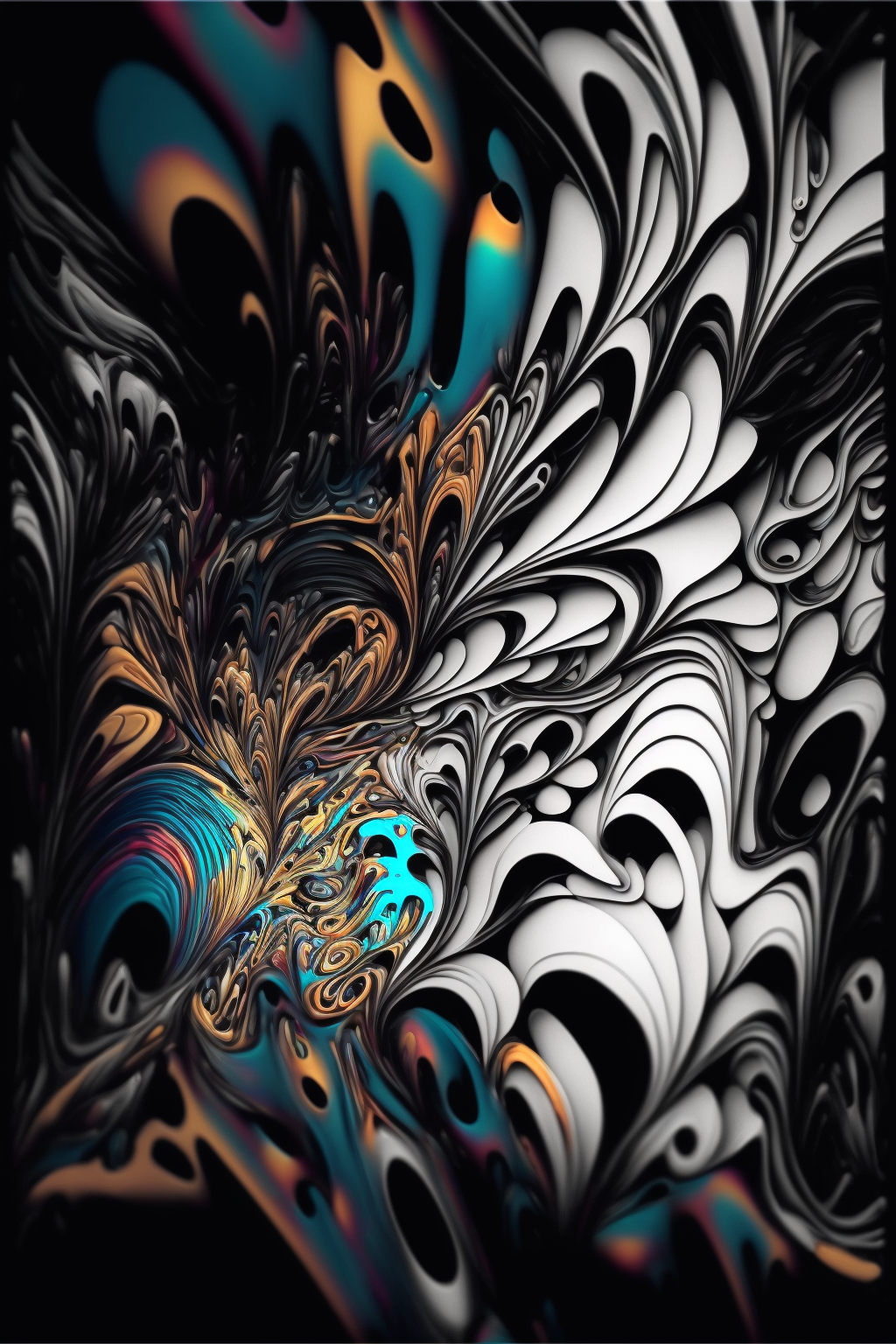 Abstract in the style of Thaeyne 5