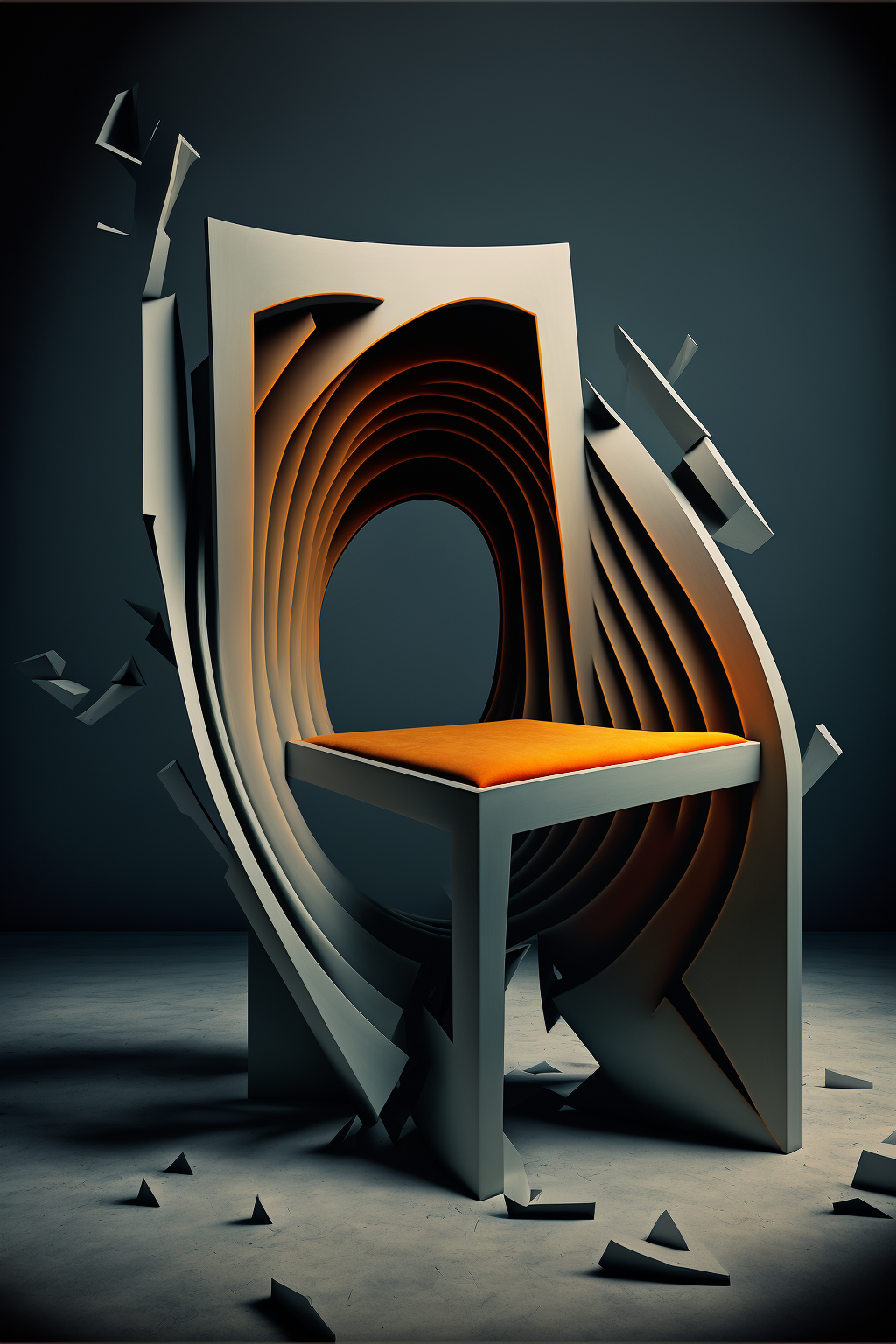 Chair in the style of Avant-Garde Virtualism 6