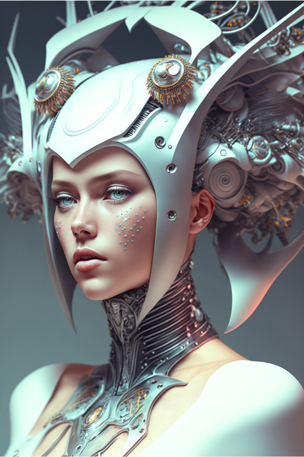 Fashion in the style of Cybernetic Neo-Futurism 7