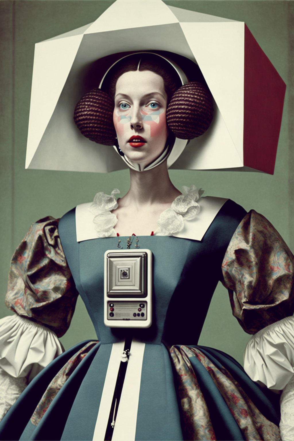 Fashion in the style of High-Technology Traditionalist Postmodernism 6