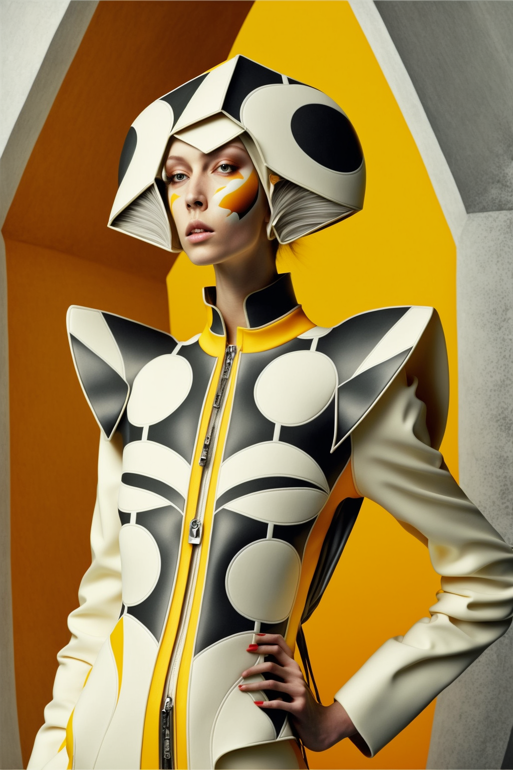 Fashion in the style of Modernist Eco-Futurism 2