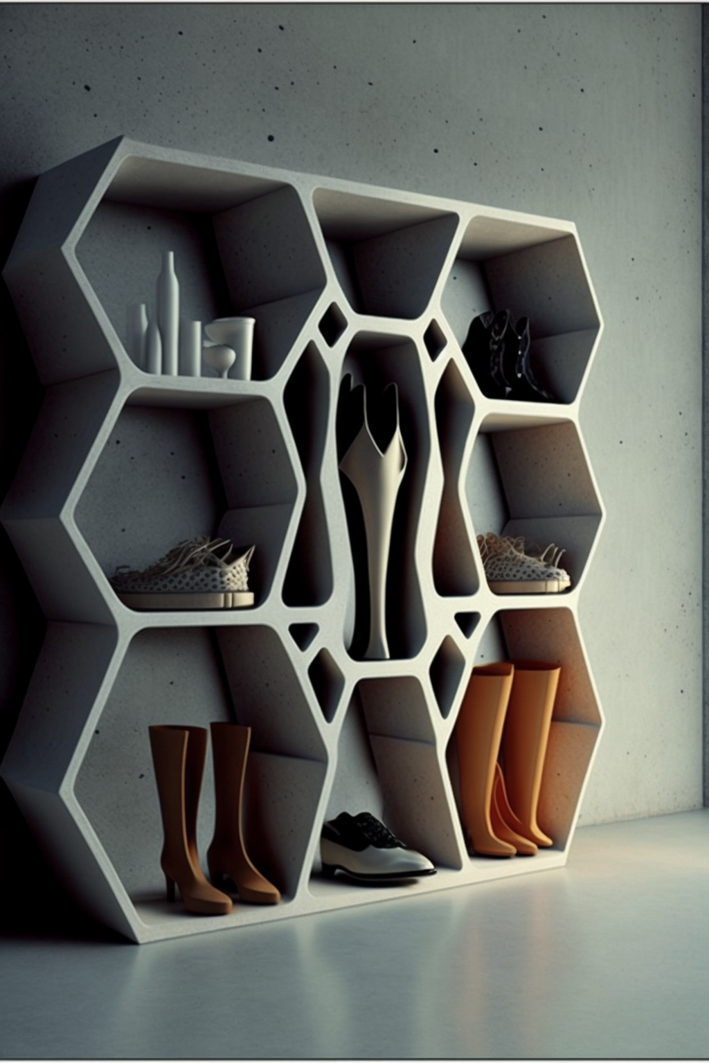 Fashion in the style of Shelf-Organic Modernism 4