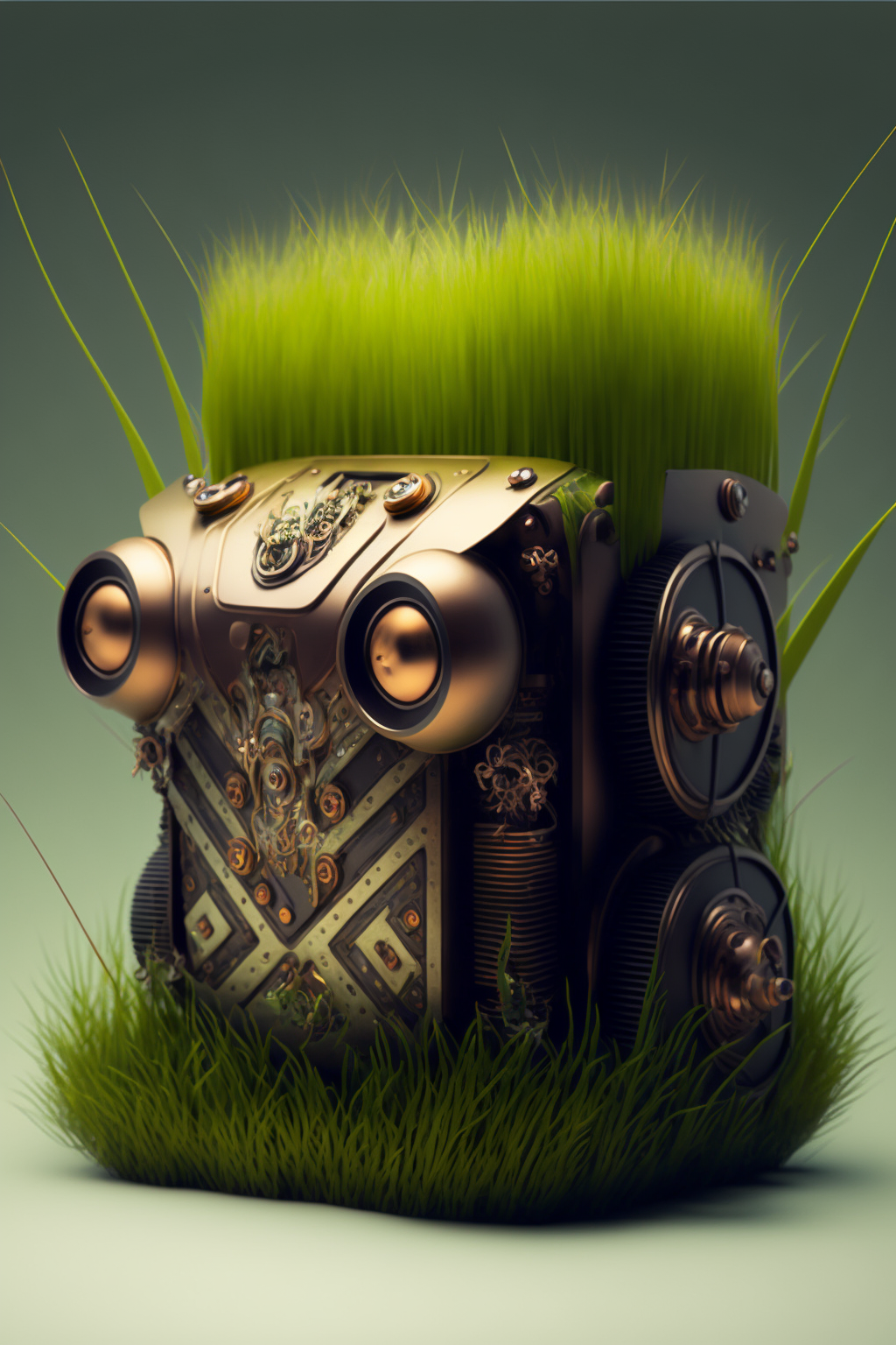 Grass in the style of Robotique-Baroque 8