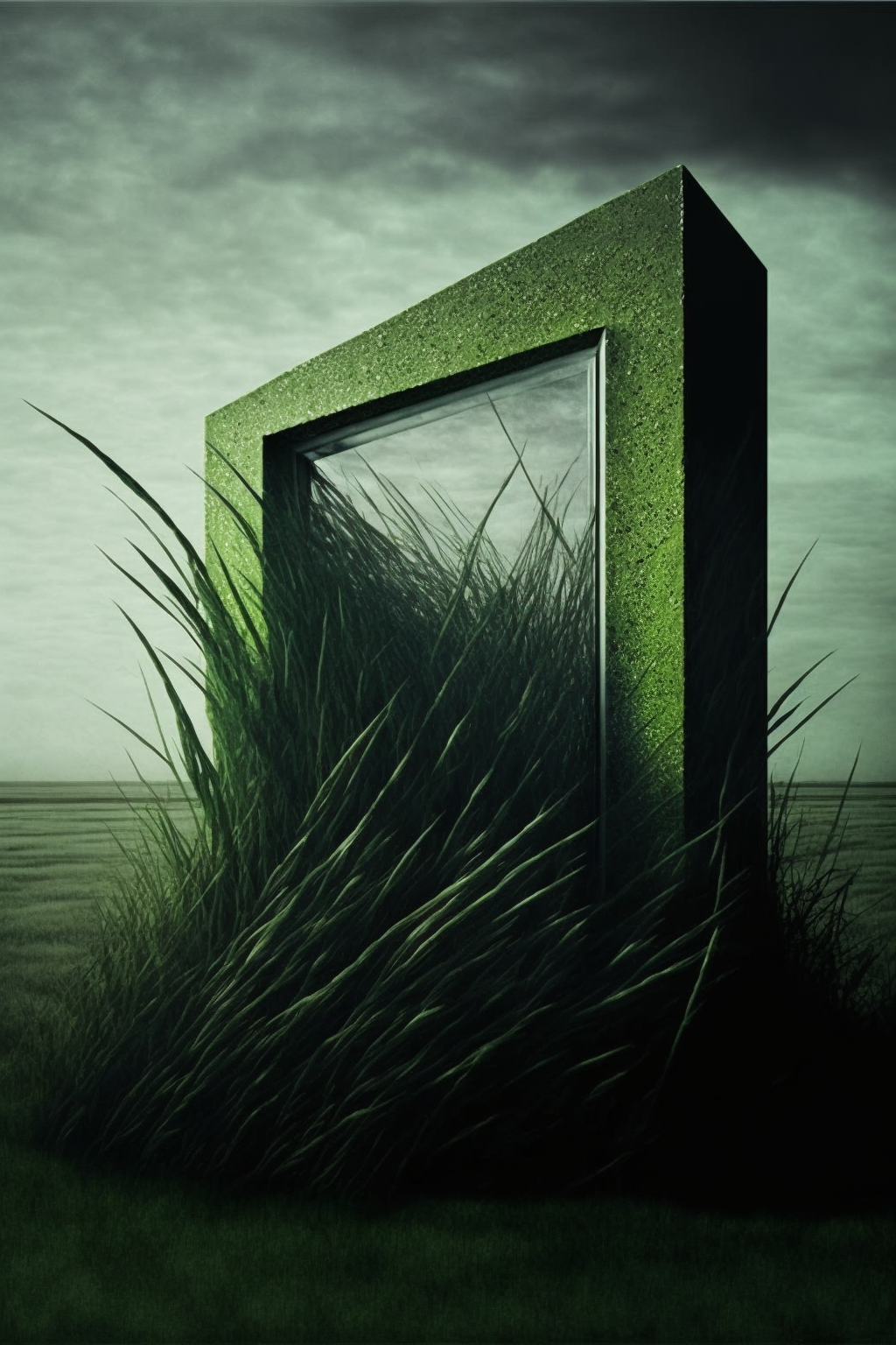 Grass in the style of Surrealist-Socialist Post-Modern Classicism 2