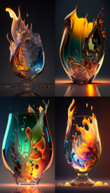 Hot Glass --ar 9:16 --seed 777