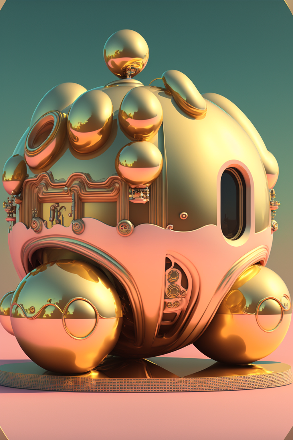 Luxury in the style of Stylized Blobby-Futurism 5