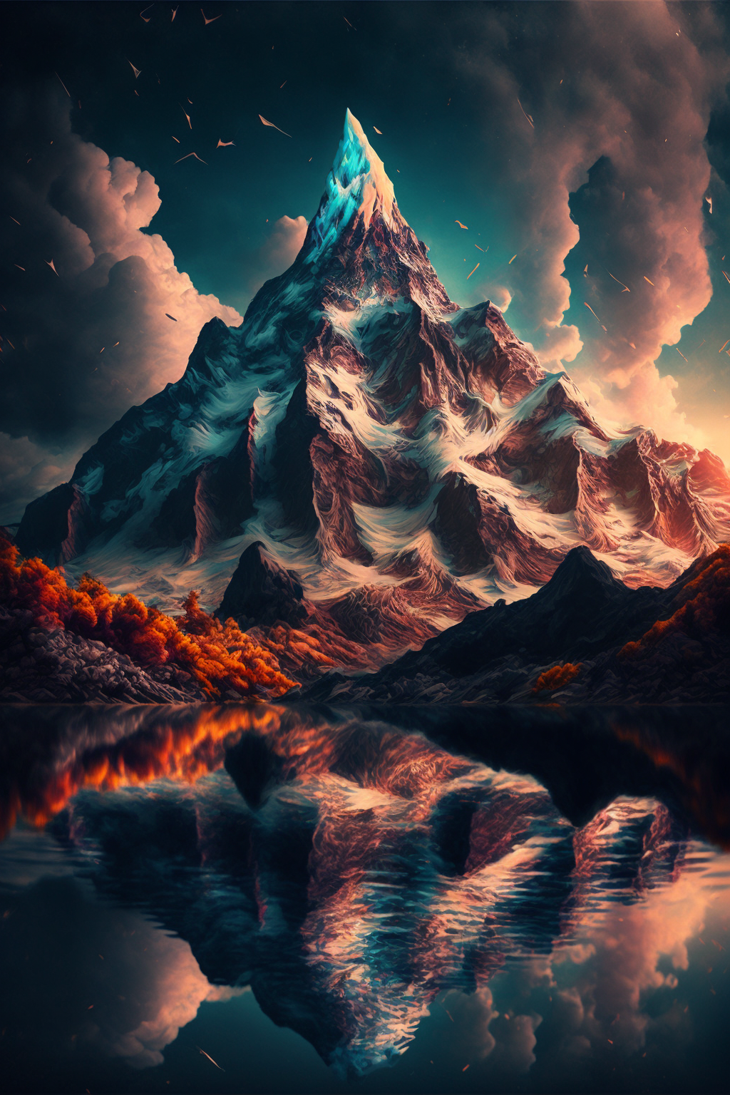 Mountain in the style of Psytrance UHD 1