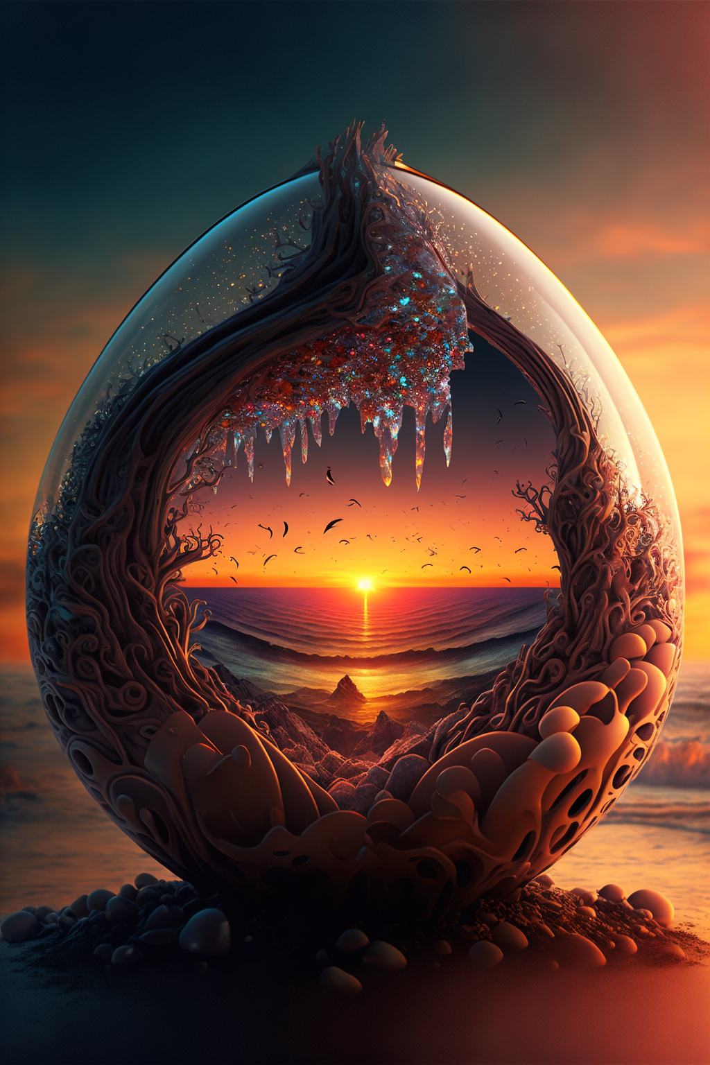 Sunrise in the style of Psytrance UHD 3