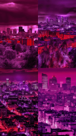 City, Red-Purple --no text, mockup --ar 9:16 --seed 777 --v 5