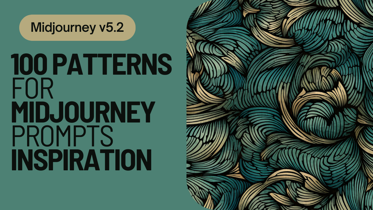 New Video Upload : Midjourney 5.2 | 100 patterns for prompting inspiration