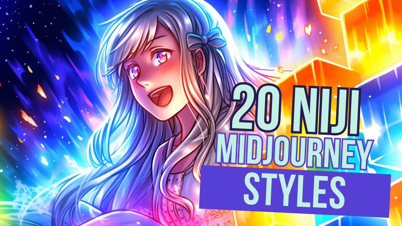 New Video Upload : 20 NEW style codes for Midjourney Niji prompts