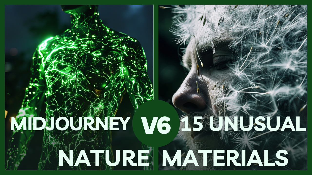 New Video Upload : Midjourney v6: 15 Unusual Nature Materials. Part 1